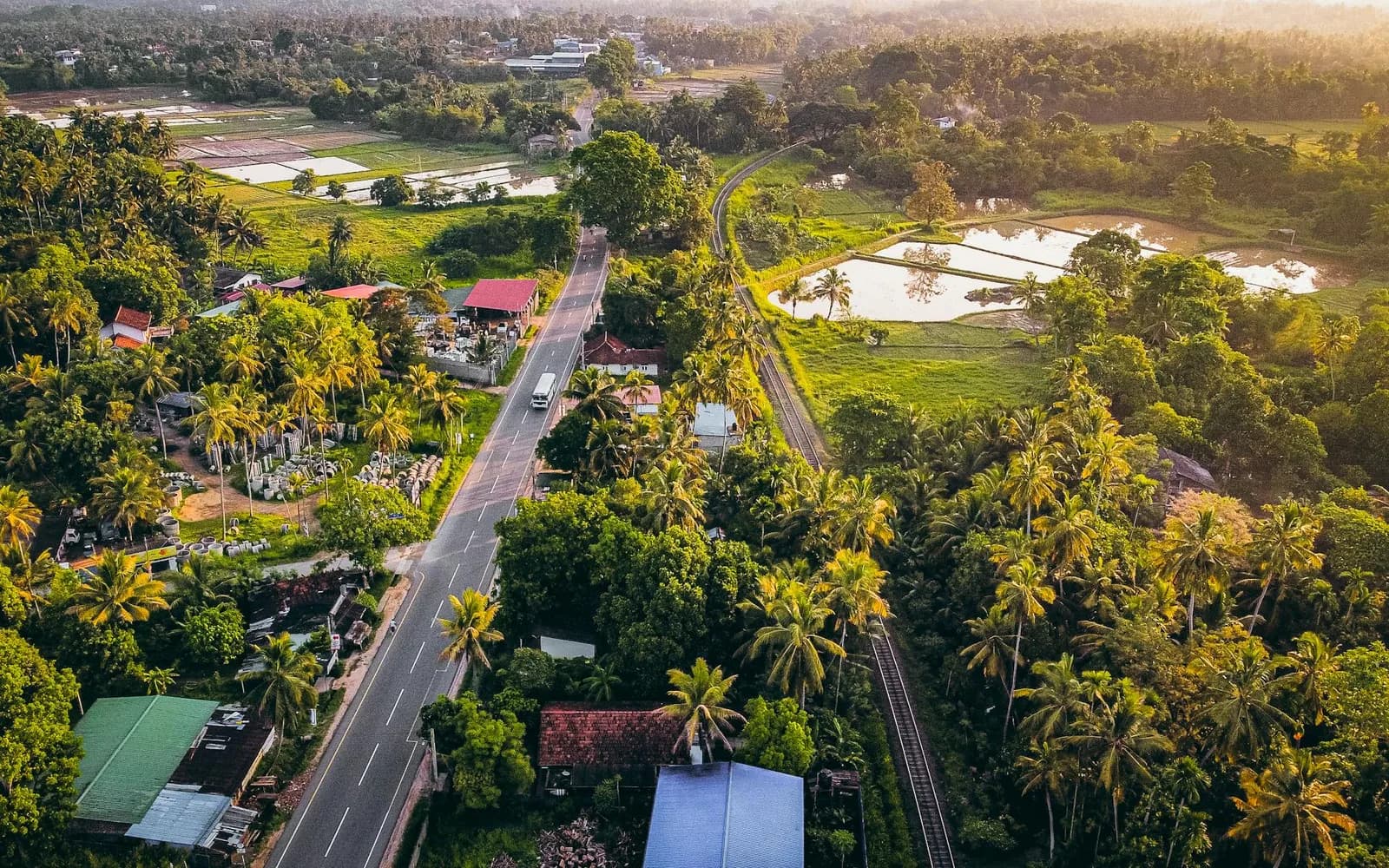 Sri Lanka road and rail view illustrating service model route decisions